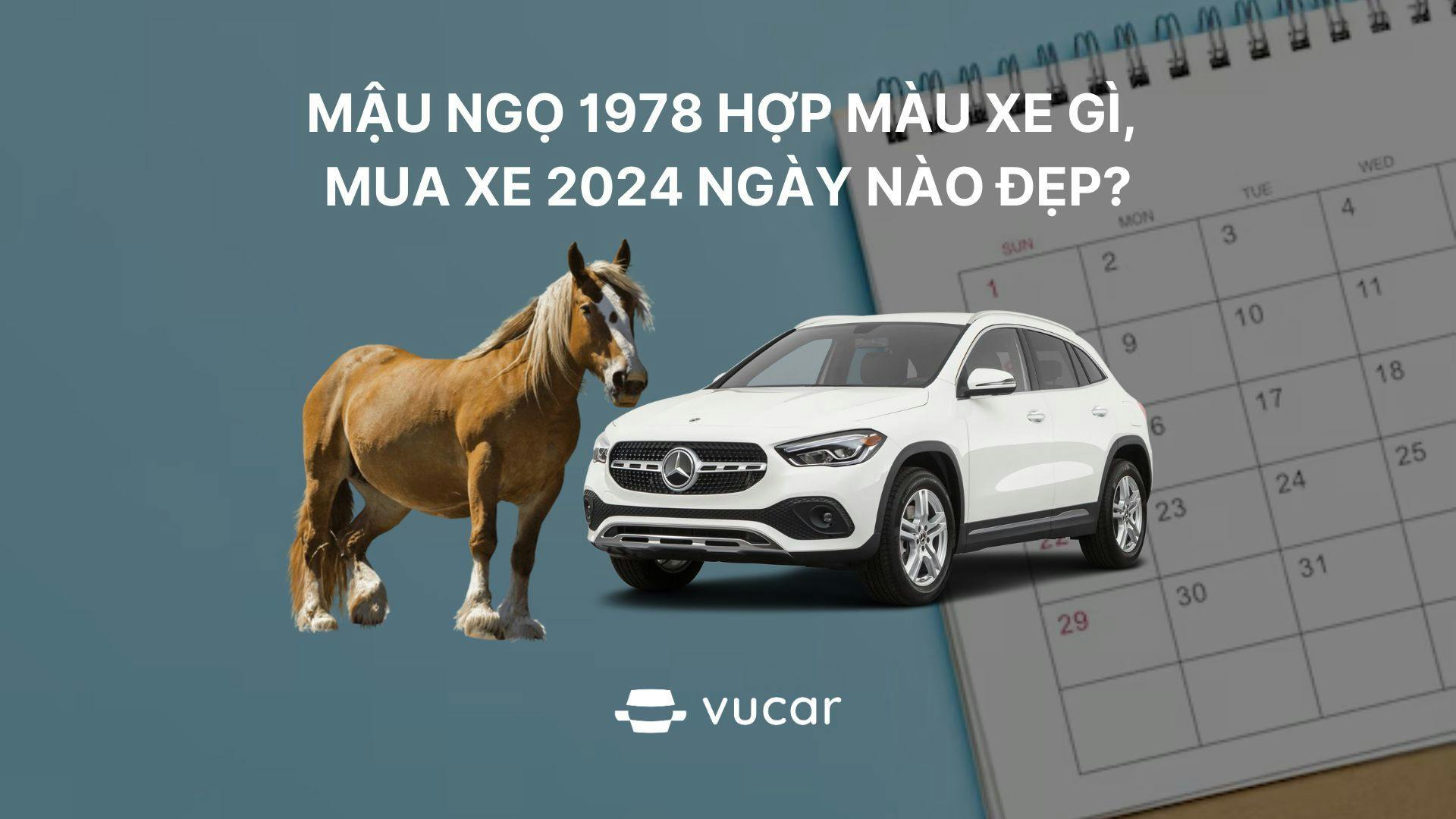 Mậu Ngọ 1978 hợp màu xe gì,  mua xe 2024 ngày nào đẹp?