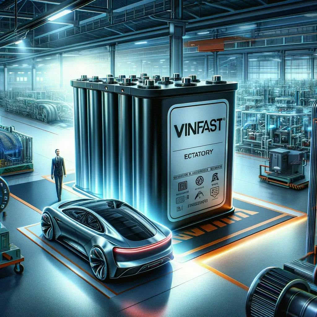 chiến lược Vinfast sản xuất pin điện.webp